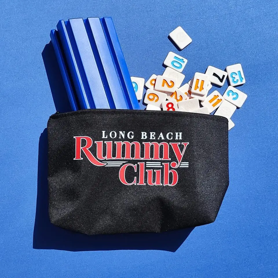 Long Beach Rummy Club Tile Storage Bag